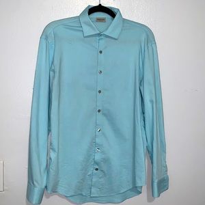 Kenneth Cole Reaction Slim Fit Size Medium beautiful Sky blue long sleeve used